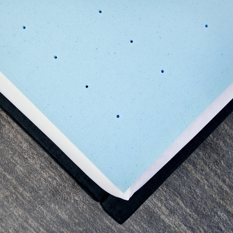Twin XL Gel-Infused Memory Foam Mattress Topper 1.5 Inch