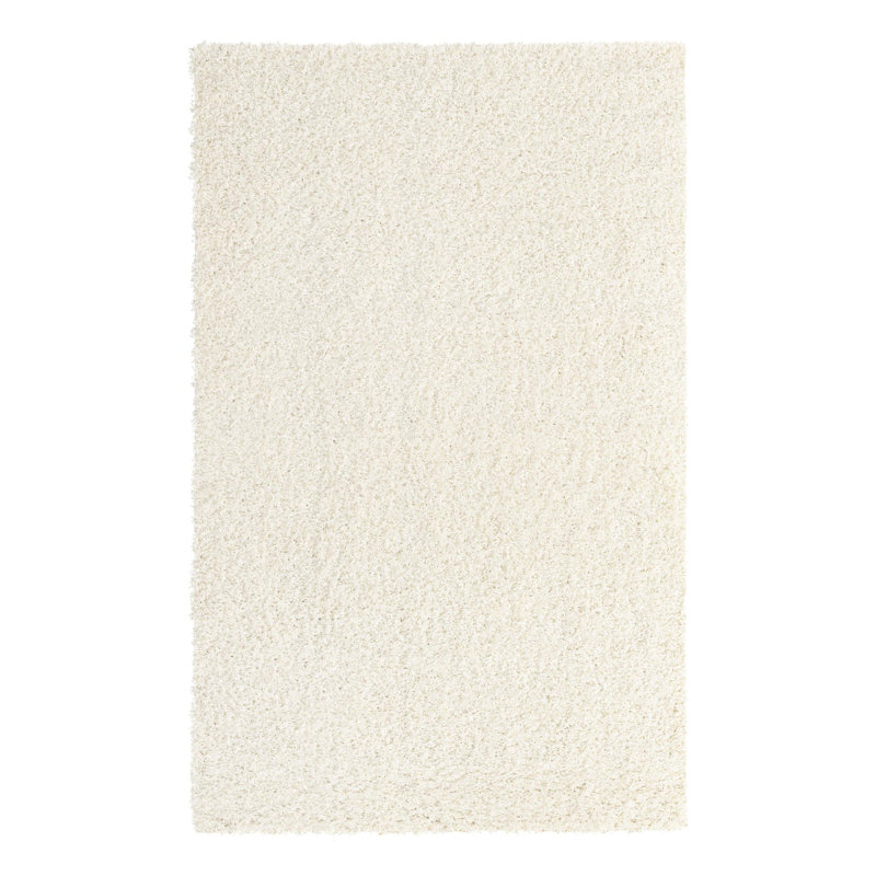 Tapis blanc neige Roshane, Rectangle 3 pi 1 po x 5 pi 3 po