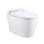 Toilette allongée sans réservoir avec bidet, chasse d'eau automatique à double chasse 1,1 / 1,28 gallon par chasse, siège chauffant, laveuse / sécheuse chaude, veilleuse, fermeture en douceur, télécommande