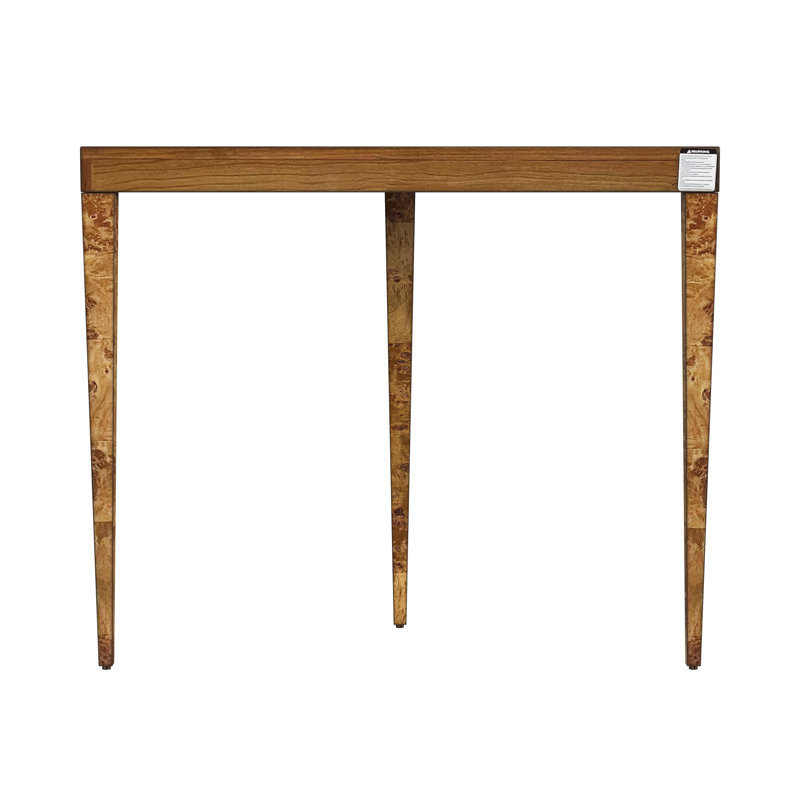Ingrid Light Burl Console Table, Honey