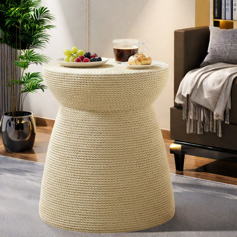 Stone Top End Table