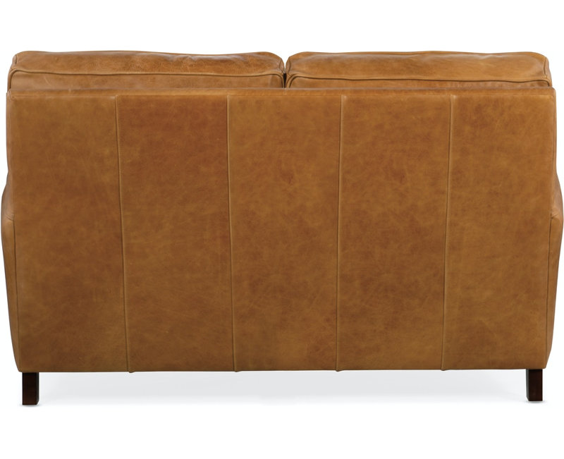 Zion Upholstered 63'' Loveseat, New Classiques, Empyrean Tweed Genuine Leather