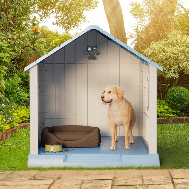 Niche pour chien pour l'extérieur Yardgrace, H 37 po x l 40 po x P 38 po
