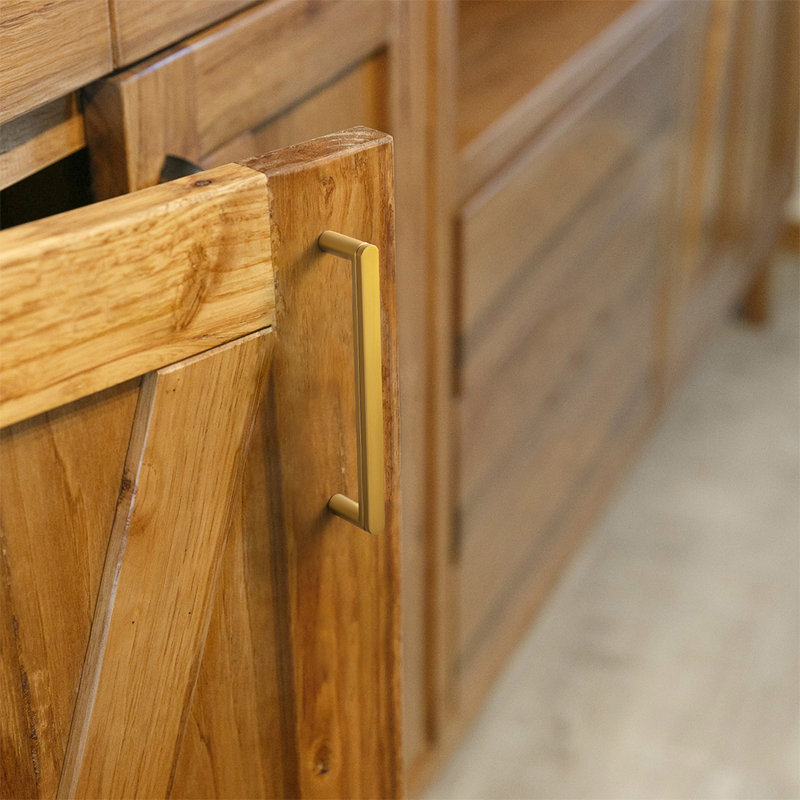 Distressed Sturdy Furniture Bar Pull Multipack, 5", Or brossé