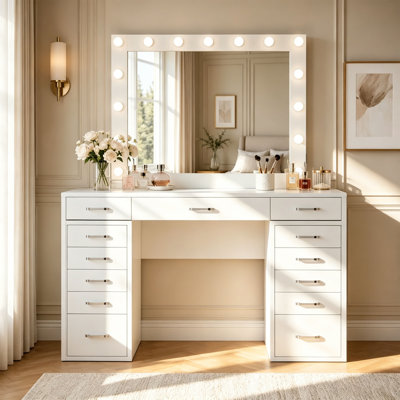 Meuble-lavabo de style Hollywood