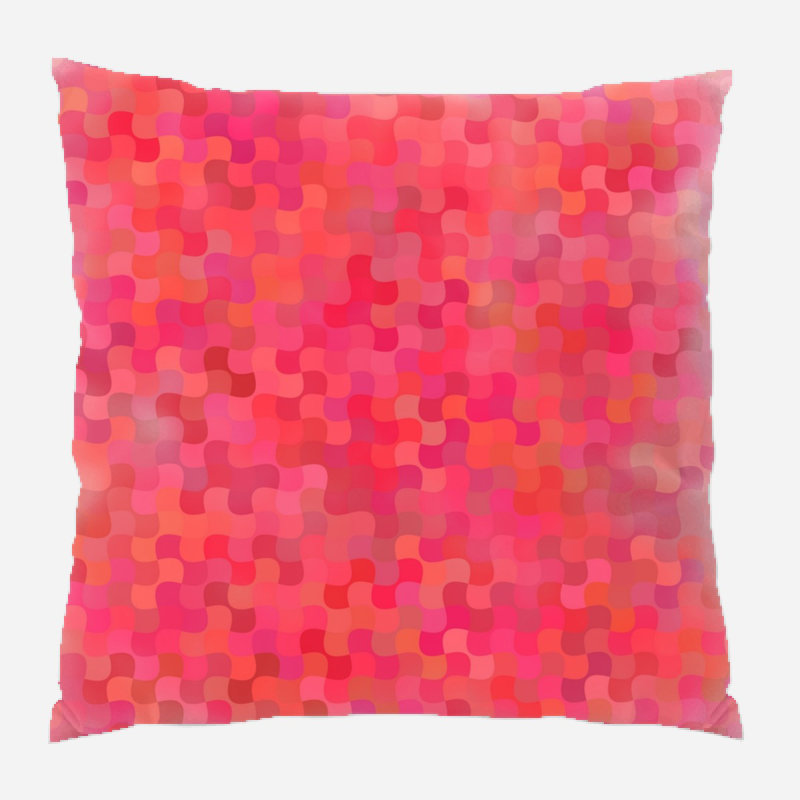 Geometric Microsuede Reversible Throw Pillow