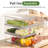 2 Pack Fridge Organizer Bins With Pull Out Drawer,Stackable Storage Drawer, Clear Refrigerator Organizers And Storage,Save Vertical Space For Kitchen Cabinet Pantry,13.4X 4.96 X 4.3 In