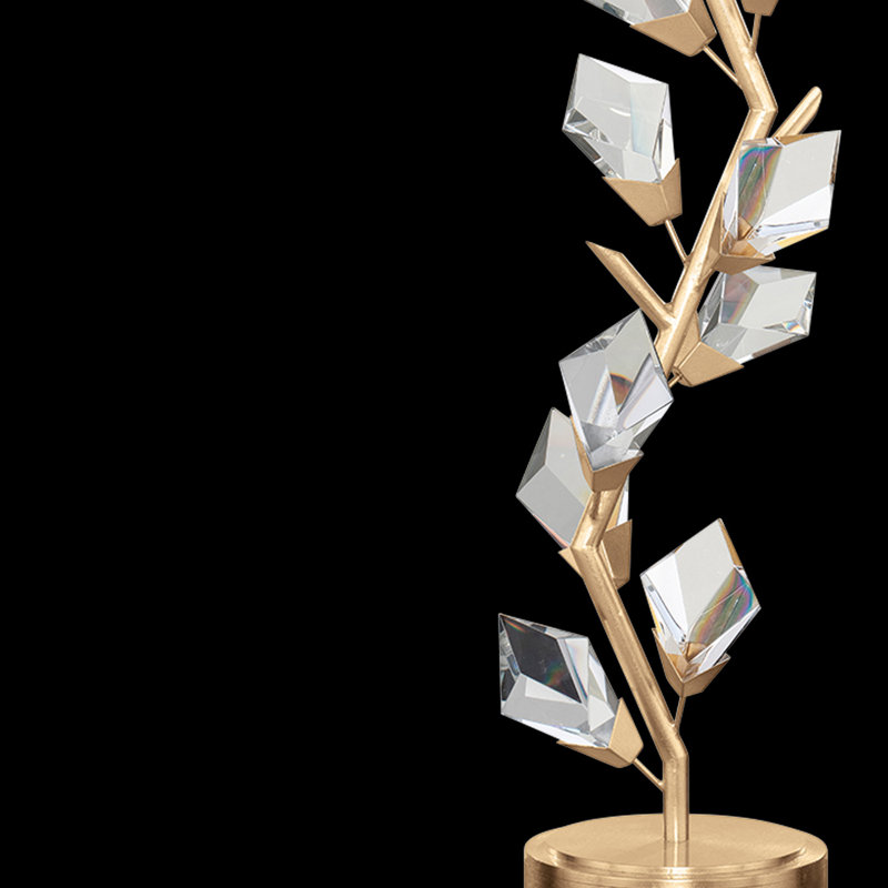 Foret Metal Table Lamp, Black, Gold