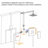 Complete Shower System with Rough-in Valve
