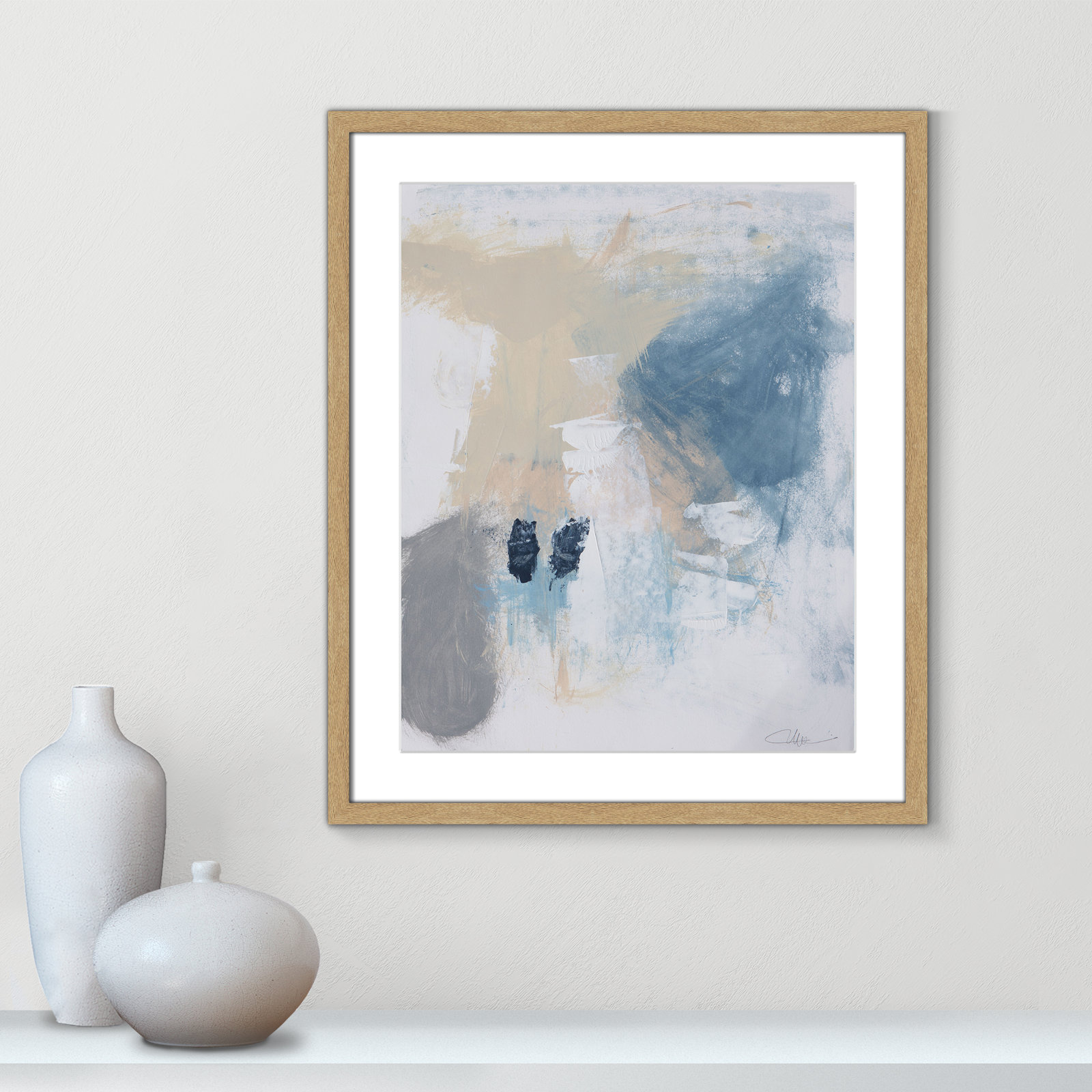 Coastal Carnival II Print by Casa Fine Arts, White, 25.5" H x 21.5" W x 1.25" D, Natural Single Picture Framed Paper