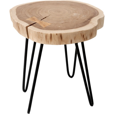 Table d'appoint Foxley avec pattes en métal
