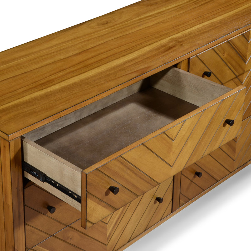 Northborough 6 Drawer 59.1" W Solid Wood Double Dresser
