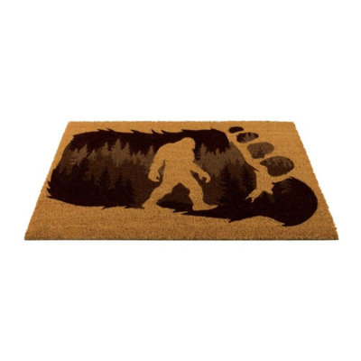 30x18 Natural Coir Fiber and PVC Non Slip Outdoor Doormat with Weather Resistant Textured Surface and Heavy Duty Backing