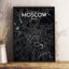 Moscow City Map - Unframed Graphic Art Print on Paper-896786357-896786359