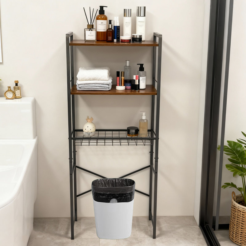 Étagère de rangement pour toilette à 3 niveaux