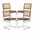 Rattan 4-piece Dining Set With 42" Round Table And Bow Back Chairs-1774214328