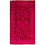Overdyed One-of-a-Kind 3' 0" X 5' 2" Hand Knotted Area Rug