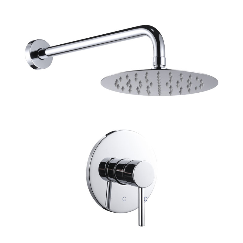 Robinet de baignoire et douche, Chrome poli
