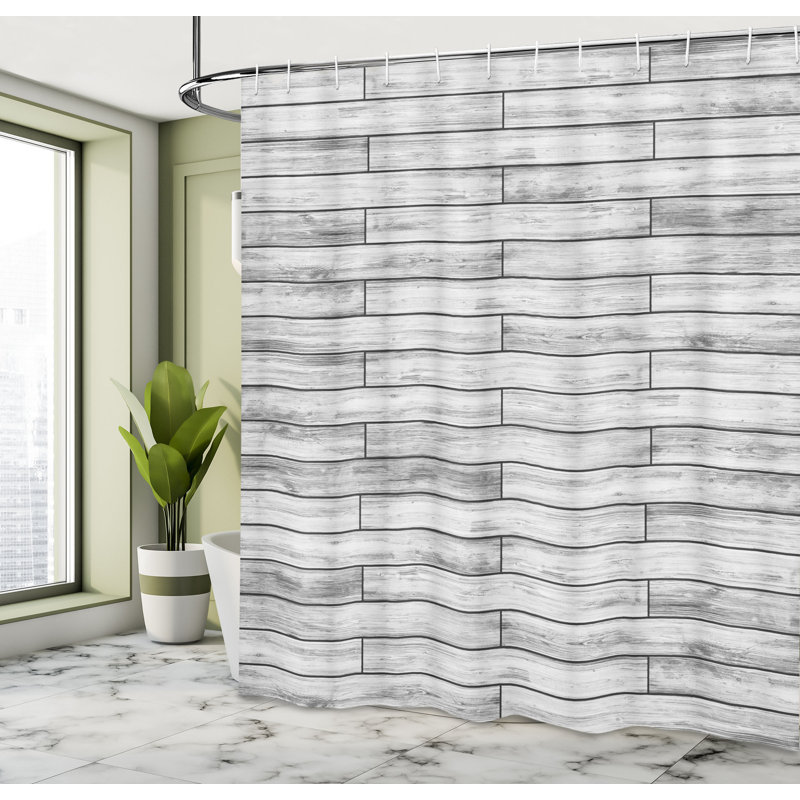 Shower Curtain with Hooks Included, 84"H x 69"W