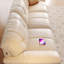 White Genuine Leather Modular Sofa cushion couch