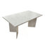 Table de salle à manger extensible pour 6 8 10, table de conférence rectangulaire en bois imitation marbre