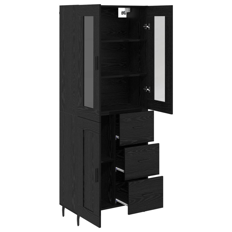 69.5cm Sideboard, Black Oak