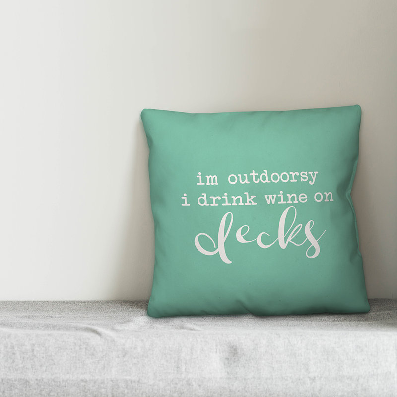 Outdoor Throw Pillow, 18" x 18", Mint Green