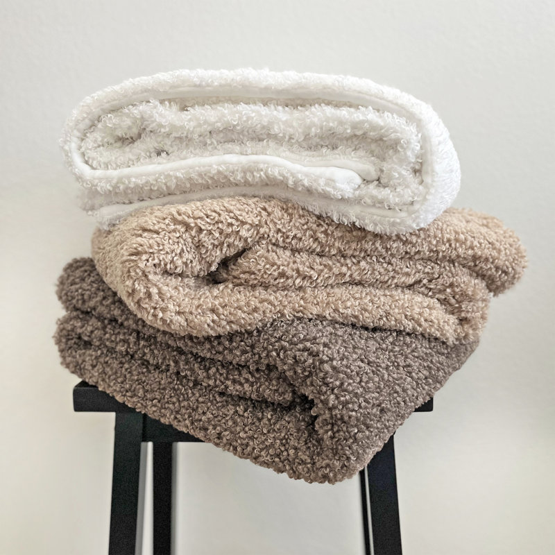 TEDDY CURLY THROW, Tan
