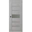 Avon X 84 po Porte intérieure simple pré-suspendue en composite de noyer de pacane et de verre givré 5-Right Right-Hand-93390282-93390283-93390281