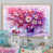 Toile naturelle avec cadre flottant