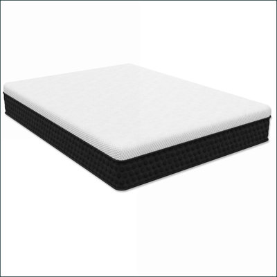 Mattresses 12'' Firm California King, Cool-Touch Fabric, Copper Memory Foam, Greenguard Gold, Made in USA | Foam+Spring | White