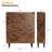 Shoe Storage Cabinet For Entryway With 2 Flip Drawers, Ultra Slim Freestanding Organizer, Wood Tapered Legs, Rustic Brown, 31.6X9.4X39.4 Inch-1852645376