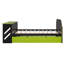 Lit de jour en bois pleine grandeur avec lit gigogne simple, bureau et port USB, vert