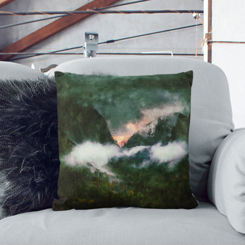 Square Cushion, 40cm H x 40cm W x 15cm D, White