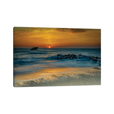 " USA, New Jersey, Cape May National Seashore. Sunrise On Ocean Shore " by Jaynes Gallery