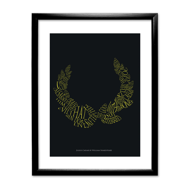 Single Picture Frame Print, Black