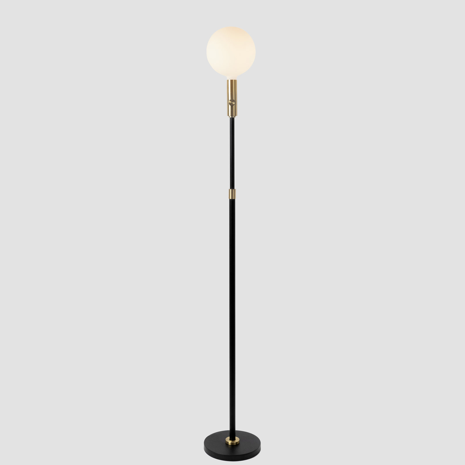 Poise Adjustable Floor Lamp In Brass