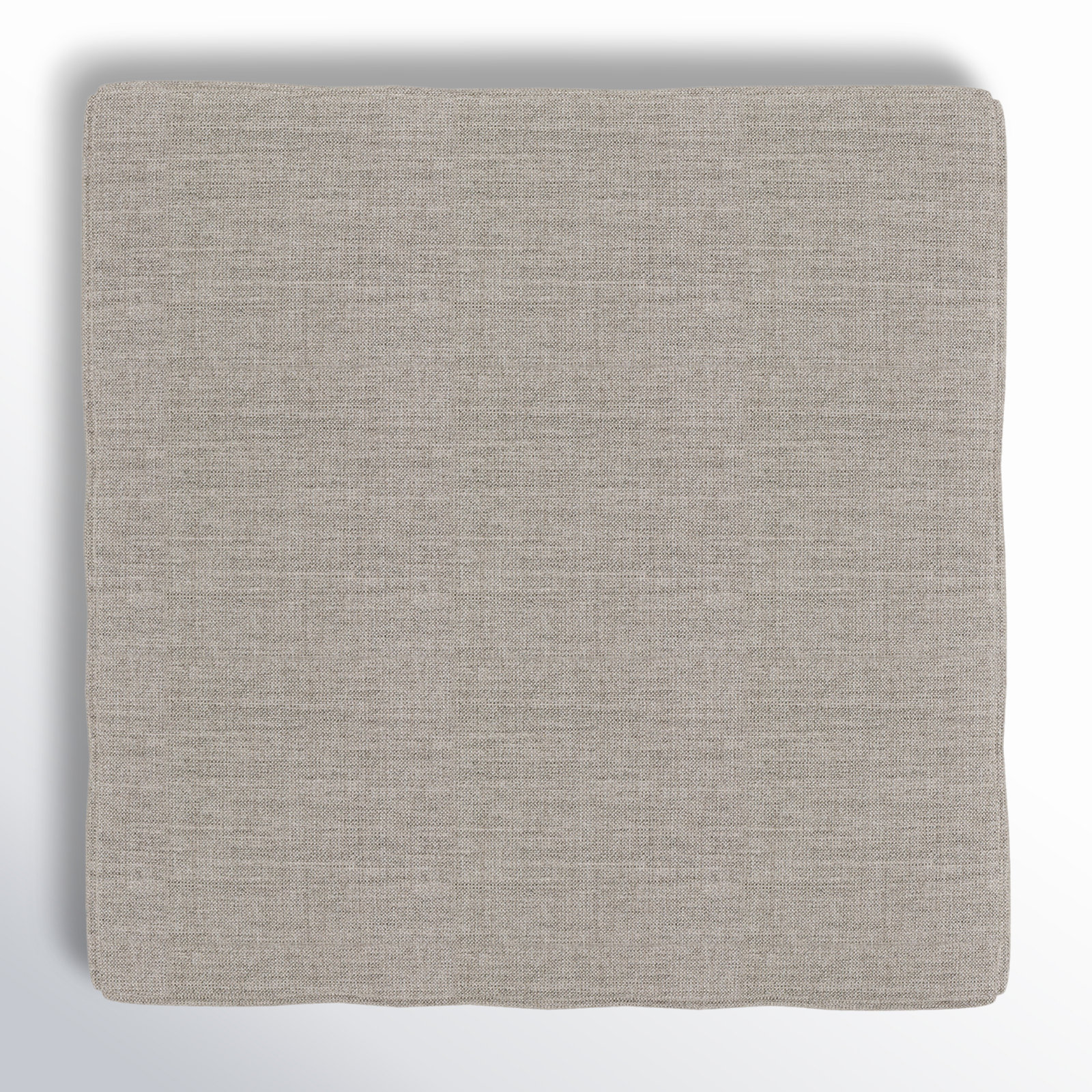 Praia Sunbrella Outdoor Ottoman, Cast Silver Sunbrella® Canvas