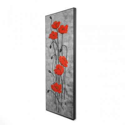 «Long Stem Flowers» sur toile