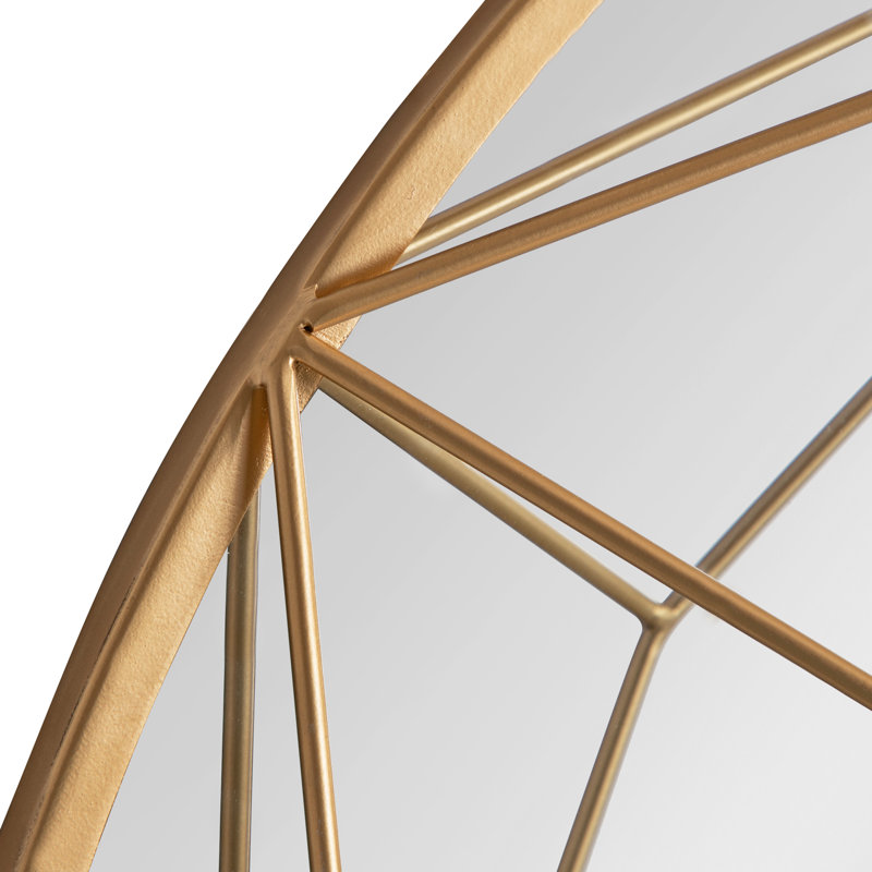 Winfred Metal Flat Mirror, Gold