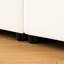 Chenille 2 en tissu moderne avec rangement, siège de rangement cylindrique, blanc, polyvalent et élégant
