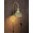 Plug-in Wall Sconce, Metal Indoor Wall Lamp, E26 Base, Max 20W LED, Bulb Not Included, Green