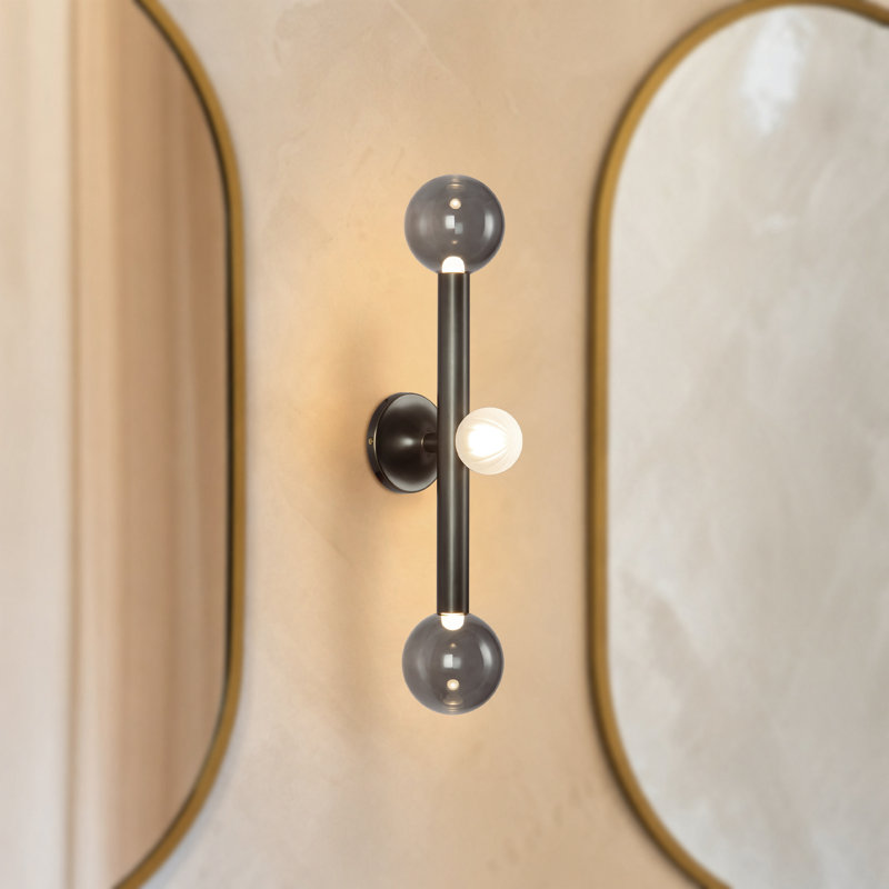 Martinez 3 - Light LED Vanity Light, Urban Bronze/Smoked Glass