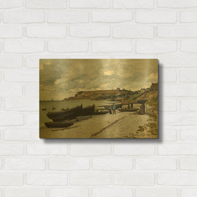 'Sainte-Adresse' By Claude Monet Gold Metal Wall Art, 24" x 16"