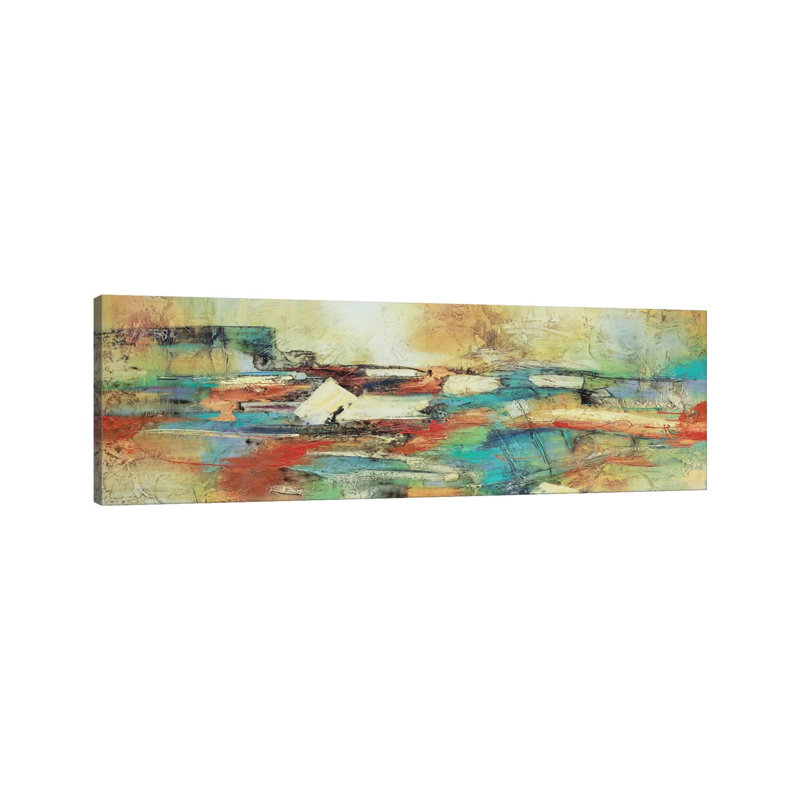 Puente Ocre by Gabriela Villarreal - Wrapped Canvas Panoramic Painting, 30.48 cm H x 91.44 cm W x 1.91 cm D