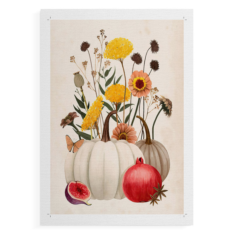 Fall Botanicals II - Impression sur toile seulement - NON-CADRE, H 18 po x l 12 po