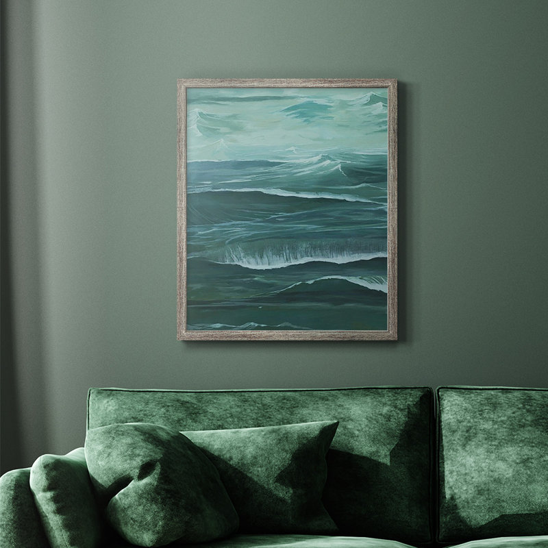 Toile de qualité supérieure Sandbar Break II - prête à être accrochée, Argent patiné, H 24 po x l 20 po