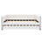 Full XL Upholstered Daybed with Trundle & LED Light, White