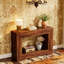 Console de 47 po en bois, canapé-lit long en bois étroit, console d'entrée de salon