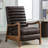 26" Wide Mid Century Modern Oil Wax Leather Manual Club Recliner Chair (Set Of 3)-110226637